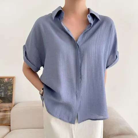 아트박스/신상오픈런 여성 여름 사무실 스타일 반팔 블라우스 +할인쿠폰