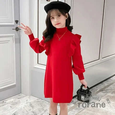 [보리보리/로라네]크리스마스 주니어 레드 원피스