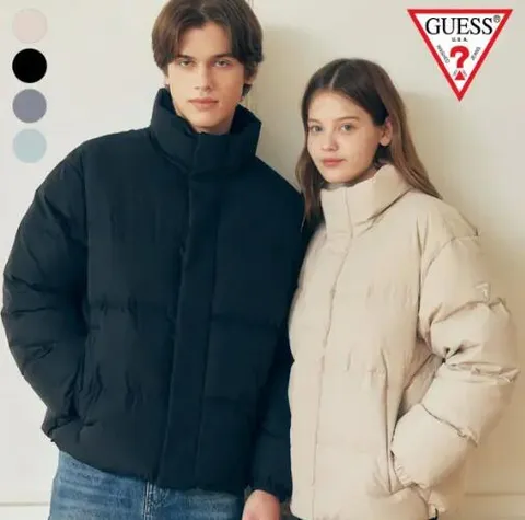 [GUESS]게스진 공용 베이직 푸퍼(MO4W9890) - 현대Hmall