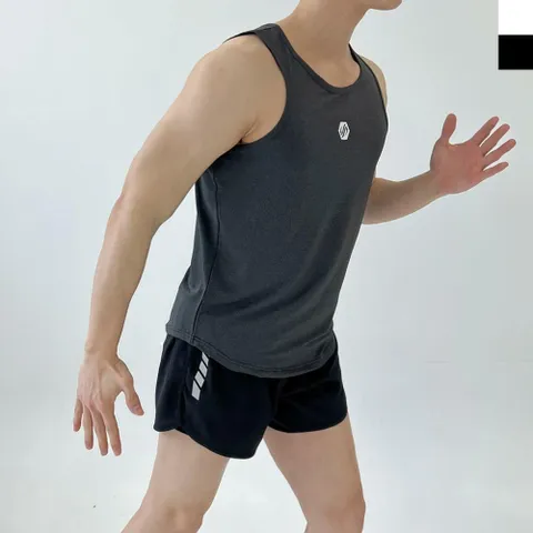 남성 스포츠 스판 헬스 민소매티 숏팬츠 상하의 세트