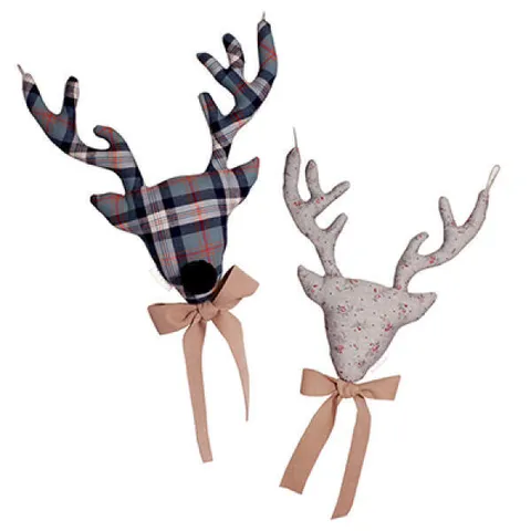 아트박스/아뜰리에소원 {헌팅트로피}크리스마스 에디션_blue check+grey flower(양면)