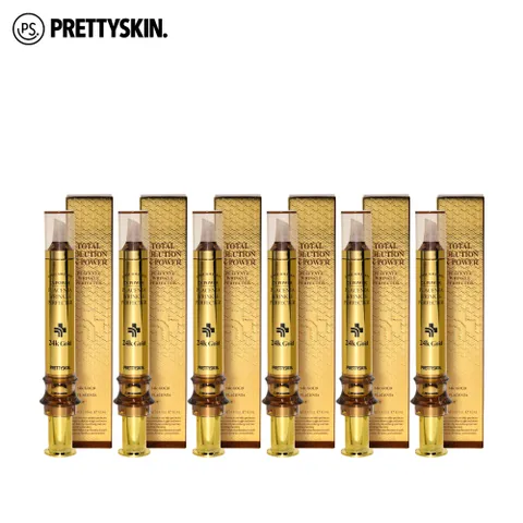 [ ★달팽이점액추출물/24k골드 함유! 주름토탈케어!★][프리티스킨]토탈솔루션 투엑스파워 플라센타 링클퍼펙터 스페셜패키지 +무이자10개월((본품 12ml x 6개))