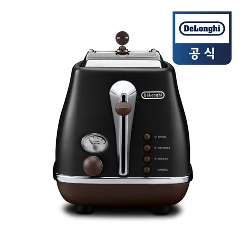 [드롱기공식정품] 아이코나 빈티지 토스터기 CTOV2003.BK