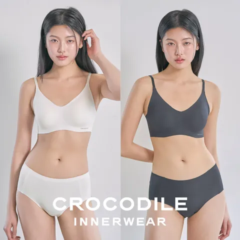 [크로커다일]  소프트 쿨인견 쉘론 패드분리 후크형 브라+팬티 4종세트  CDW5N1720_T +할인쿠폰