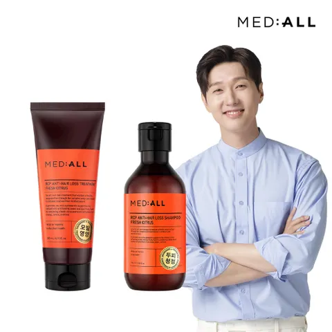 메디올 모발 손상 케어 트리트먼트 200ml+샴푸 100ml 시트러스향