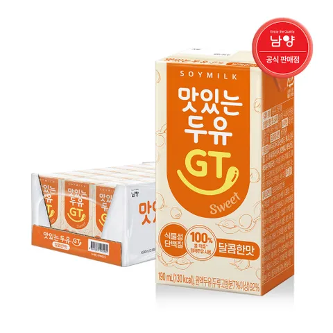 남양 맛있는두유GT 달콤한맛 190ml 24팩 - 현대Hmall