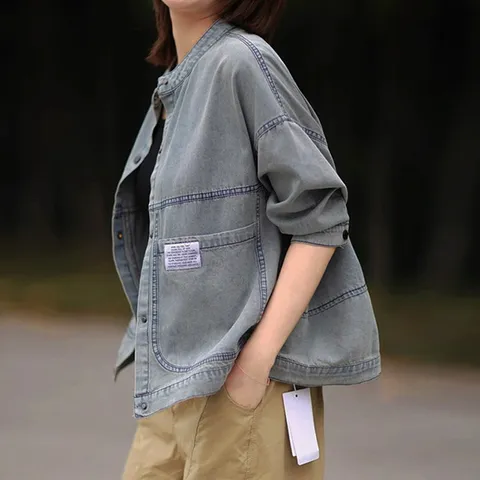 [무드무드] 제라트 5부 데님 자켓