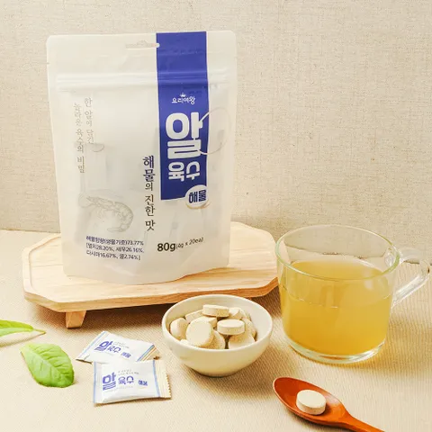 만능 알 육수 해물 사골 청양 간편 개별포장 코인 동전육수