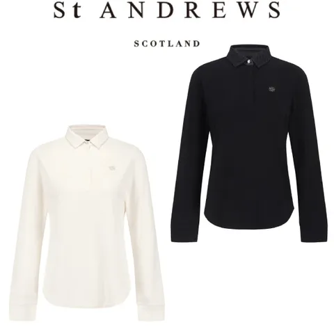 [현대백화점] 여성 벨로아 니트 카라 블록 긴팔티셔츠(821E4TSA32) +할인쿠폰