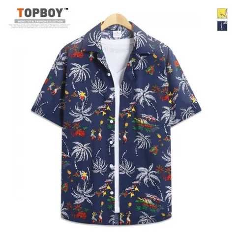 [하프클럽/탑보이]알로하 하와이안 반팔셔츠 (MN464)
