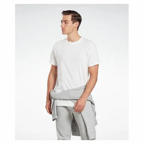 [하프클럽/리복]남성 GB M SS 코튼 반팔 티셔츠 - 화이트 / FT9618 RETS2