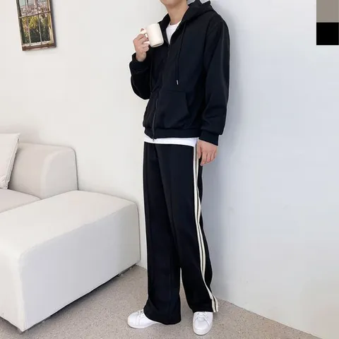 PGR골프 남자 커플 오버핏 투웨이 후드 집업 트랙 팬츠 세트 +할인쿠폰