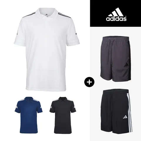 아디다스 23 3S 반팔티 반바지 세트(경량) 트레이닝