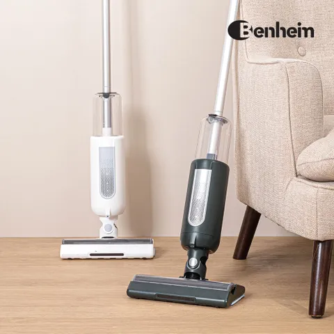 벤하임 2in1 진공 물걸레 청소기 V20 BCVM-115 화이트/그린