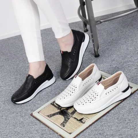 아트박스/신상오픈런 여성 여름 일상 캐주얼 펀칭 키높이 스니커즈 +할인쿠폰