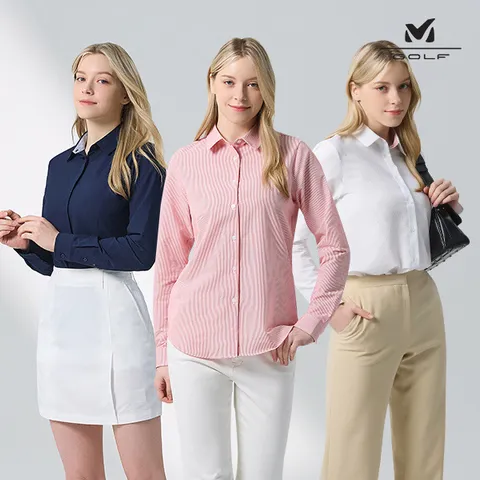 [하프클럽/밀레 골프]타공 여름셔츠 여성 3종세트