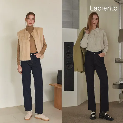 라씨엔토 Winter 스트레이트 기모 니팅 데님 2종 (HDBW) - 현대Hmall