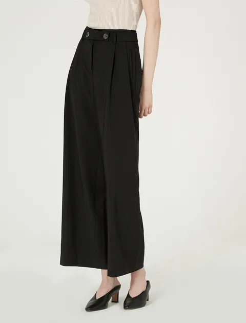 [현대백화점] 더레니본 히든 여밈 와이드 팬츠 RP21C3PT704