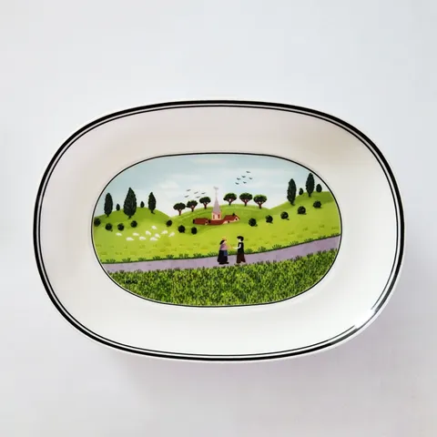 [해외직구] 빌레로이앤보흐 디자인 나이프 타원형 접시 20cm 만남