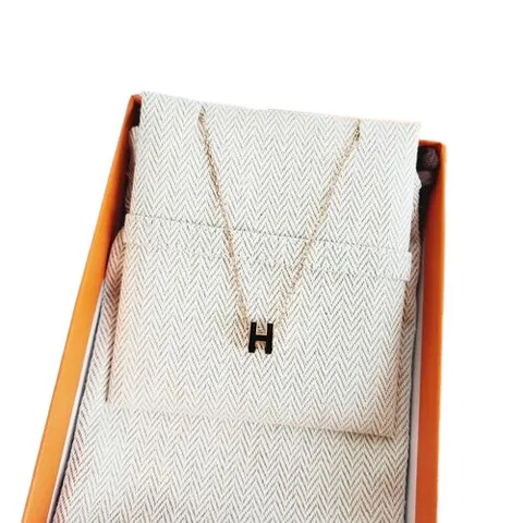 에르메스 미니 팝아슈 목걸이 블랙 팬던트 로즈골드 체인 +할인쿠폰