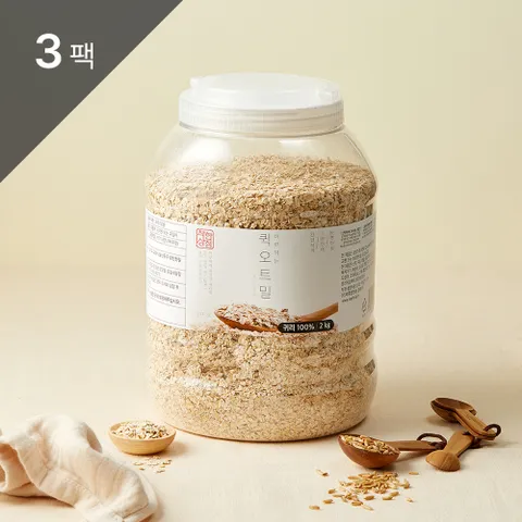[착한상점] 바로먹는 퀵오트밀 2kg 3팩