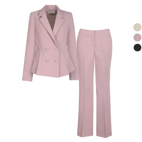 SET 여성 밀리 더블 봄가을 정장 자켓+팬츠 세트 +할인쿠폰