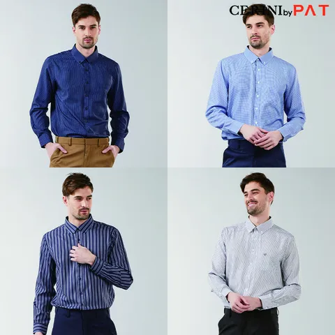 [빅사이즈] [CERINI by PAT] 남성 봄 젠틀 스판 셔츠 1종 +할인쿠폰