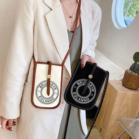 아트박스/베리콕 캔버스 원형로고 카드지갑 폰 크로스백 가방