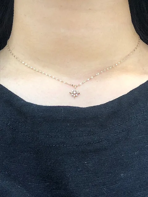 [현대백화점] 미니골드 14K 퓨어 벨라 디아 목걸이 NLKS4111