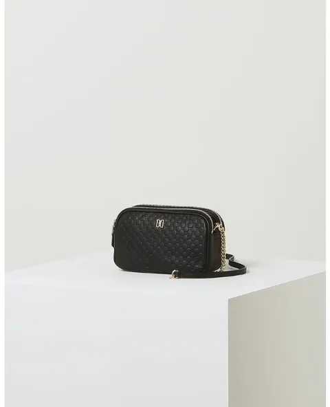 [현대백화점] [닥스핸드백] LOUIS DD 블랙 DD 로고패턴 가죽 미니크로스백 DCWA2F517BK +할인쿠폰