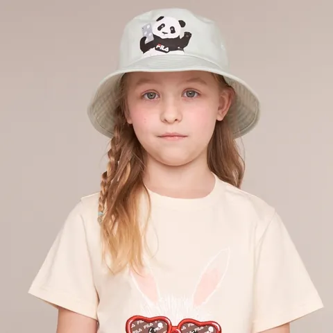 [휠라키즈] <FILA X MOTR> 팬더 버킷햇 (FK3CPD1406X_SAG)