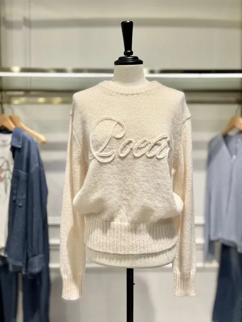 [현대백화점] [시슬리] (SAKP47561) 모헤어 블렌드 포에틱 레터링 니트