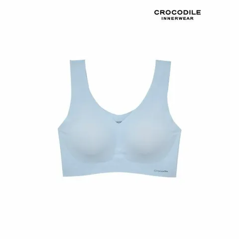 [하프클럽/크로커다일 이너웨어]쿨 인견 라이크라쉘론 V넥 감탄브라 라이트블루 CDWBR3N