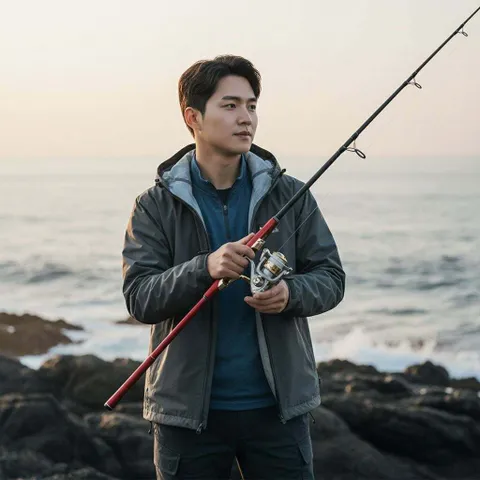 수퍼레드 3-450 원투낚시대 갯바위 루어 스피닝 로드 레드색상 +할인쿠폰