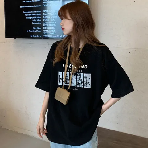 반팔 티셔츠 반팔티 07 레터링 프린팅 영문