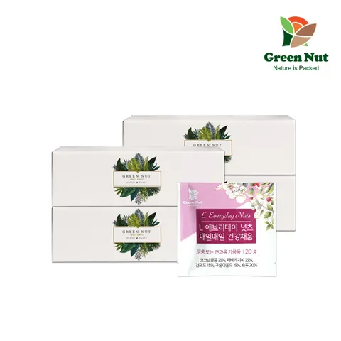 [그린너트] 하루한줌견과 엘 에브리 20g 30봉 4세트 해바라기씨 코코넛 견과류