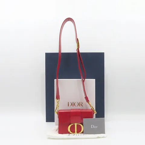 [중고]디올 M9204UMOS 레드 레더 복스 송아지 가죽 몽테인 30 박스 숄더백 K3343CD +할인쿠폰