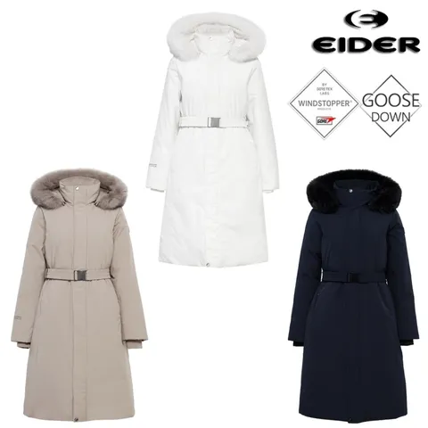 [현대백화점] [아이더] (DWW25526) 여성 라헨느 윈드스토퍼 롱 유로피안 구스다운 자켓