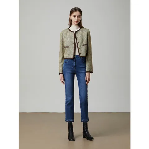 [ZOOC] 스트레이트 워시드 데님 팬츠 DB_Z234PSA402 +할인쿠폰