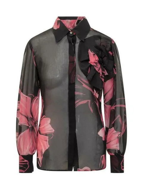 해외배송 25FW 키아라보니 셔츠 CMMAJAGGST STS712V1 Black +할인쿠폰