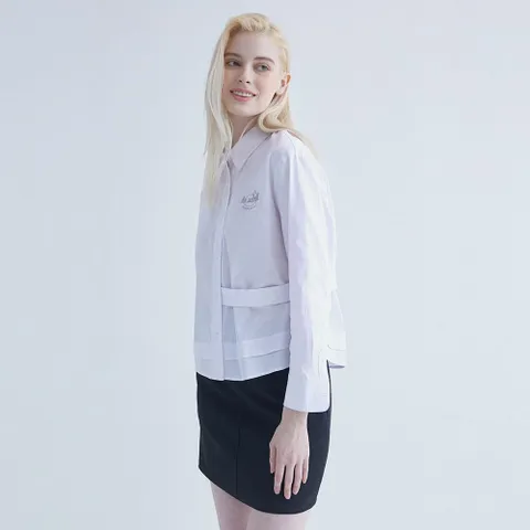 나이스클랍 레이어 블록 스트랩 셔츠 N241OWB107