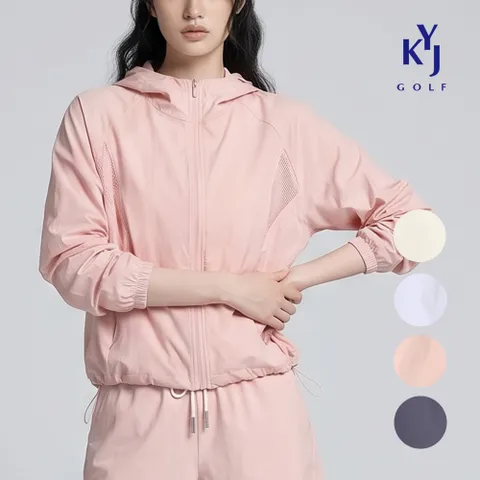 김영주골프 여름 경량 후드집업 트레이닝 세트가능 여성 점퍼 KQMLJP05 +할인쿠폰
