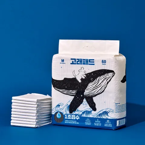 역대급 흡수력 1초 흡수 고래패드 강아지 배변패드 소형(M) 240매입
