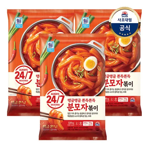 [대림냉장] 24/7 분모자볶이 320g x 3개