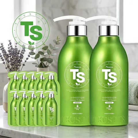 [TS] 프리미엄 샴푸 2종 세트 (본품300g x2개+여행용6g x10개) 티에스 탈모 완화