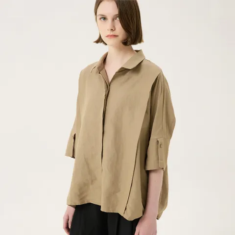 [보니스팍스] 린넨 카라 블라우스-BC38BL150 +할인쿠폰