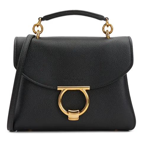 페라가모 간치니 여성 토트백 21 H493 NERO 0720168