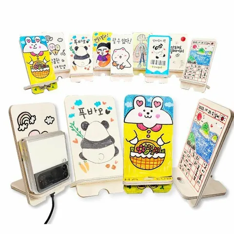 피오피스토리 자작나무 휴대폰 거치대