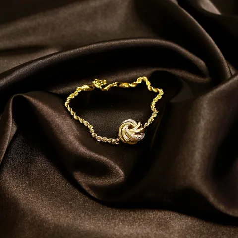 [ ITALY NO.1 GOLD](우노아레) 18K 테이트 브레이슬릿