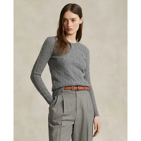 [현대백화점] 폴로 랄프 로렌 여성 케이블 니트 울 캐시미어 스웨터(WMPOSWENC020746020)